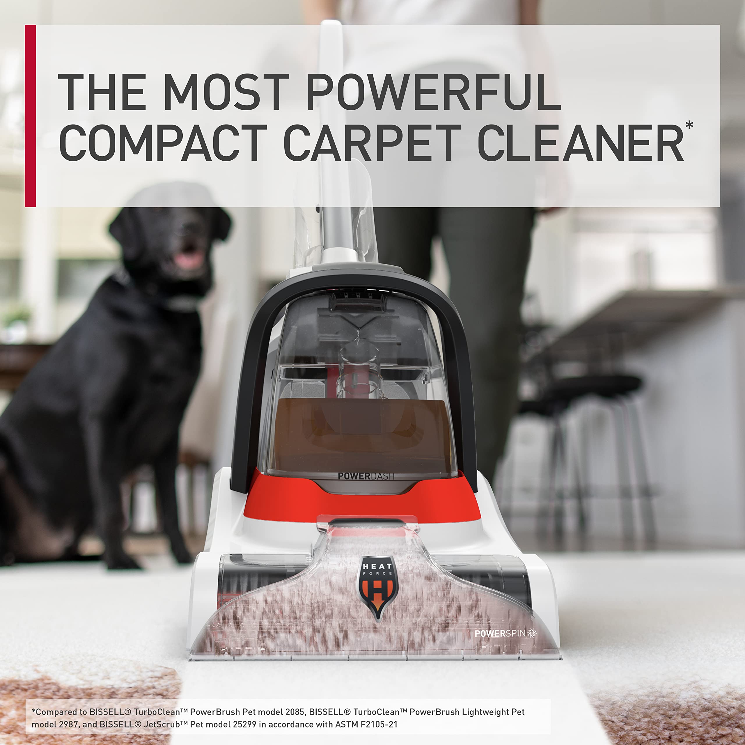 Hoover PowerDash Pet+ small-spaces cleaning for rugs and corners.