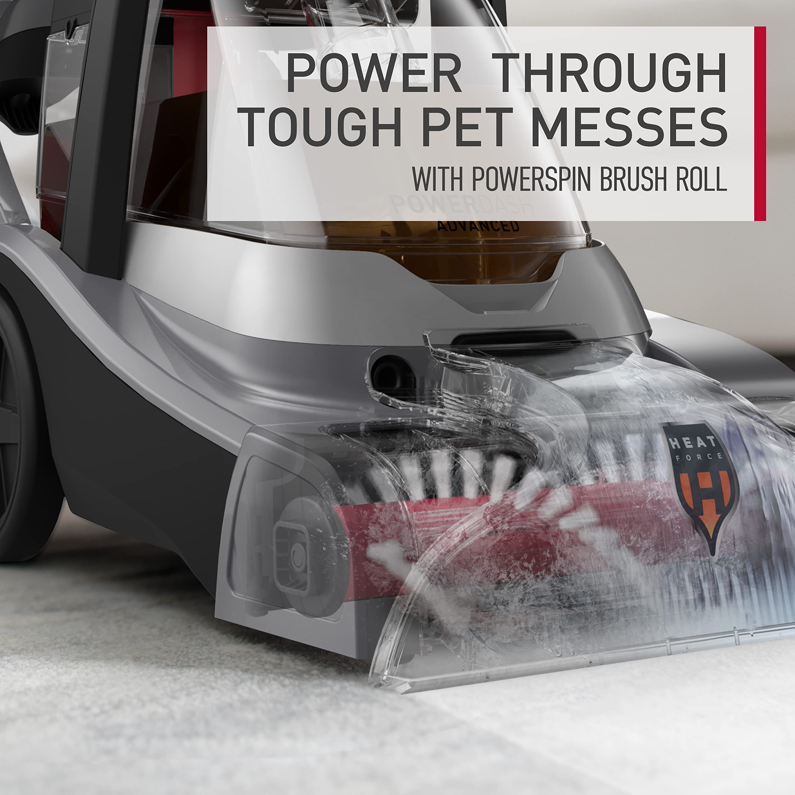 Hoover PowerDash tool set shows versatility with different cleaning tasks.