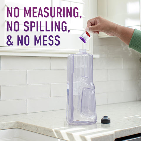 Hoover PowerScrub XL Pet TruMAX tank reduces refills during cleaning.