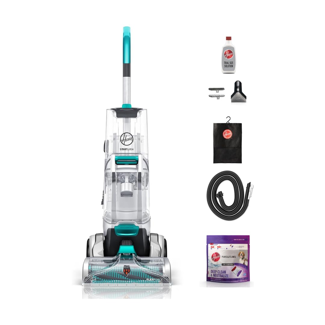 Hoover SmartWash front view highlighting compact design for quick cleaning.