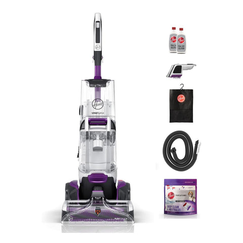 Hoover SmartWash Pet in motion showing forward cleaning action for quick carpet refresh