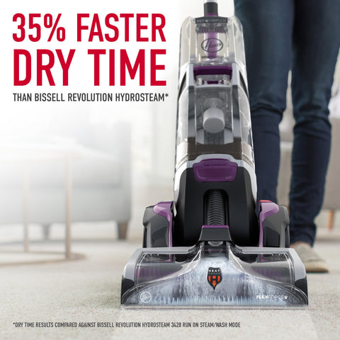 Hoover SmartWash Pet spot-chaser wand in action for pretreatment