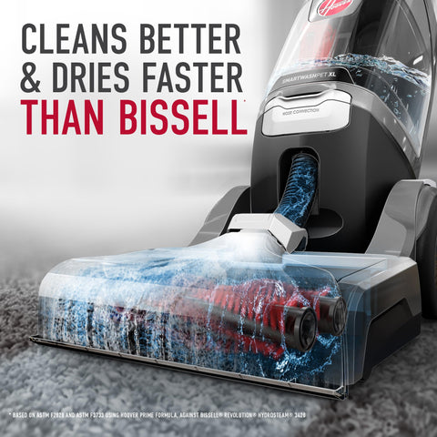 Hoover SmartWash Pet XL demonstrates fast drying with Heatforce