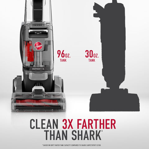 Spot Boost mode activated for stubborn stains on carpet