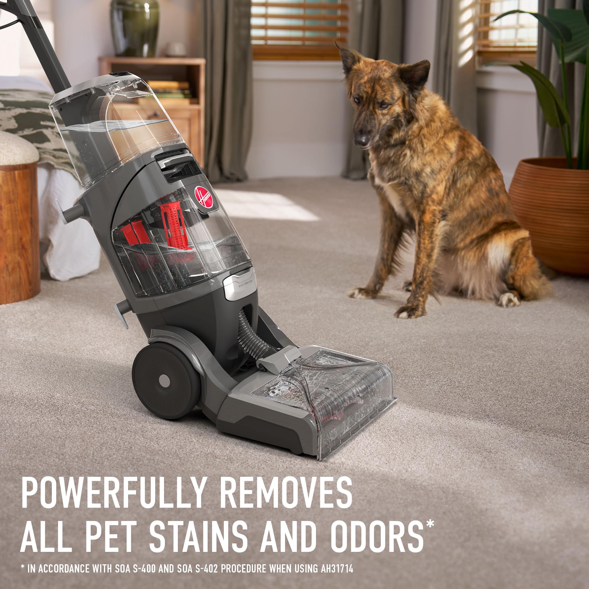 7-inch two-in-one stair tool attached to Hoover SmartWash Pet XL