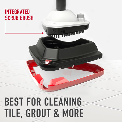Hoover Steam Complete Pet Steam Mop includes 10 tools for kitchens, baths, and grout.