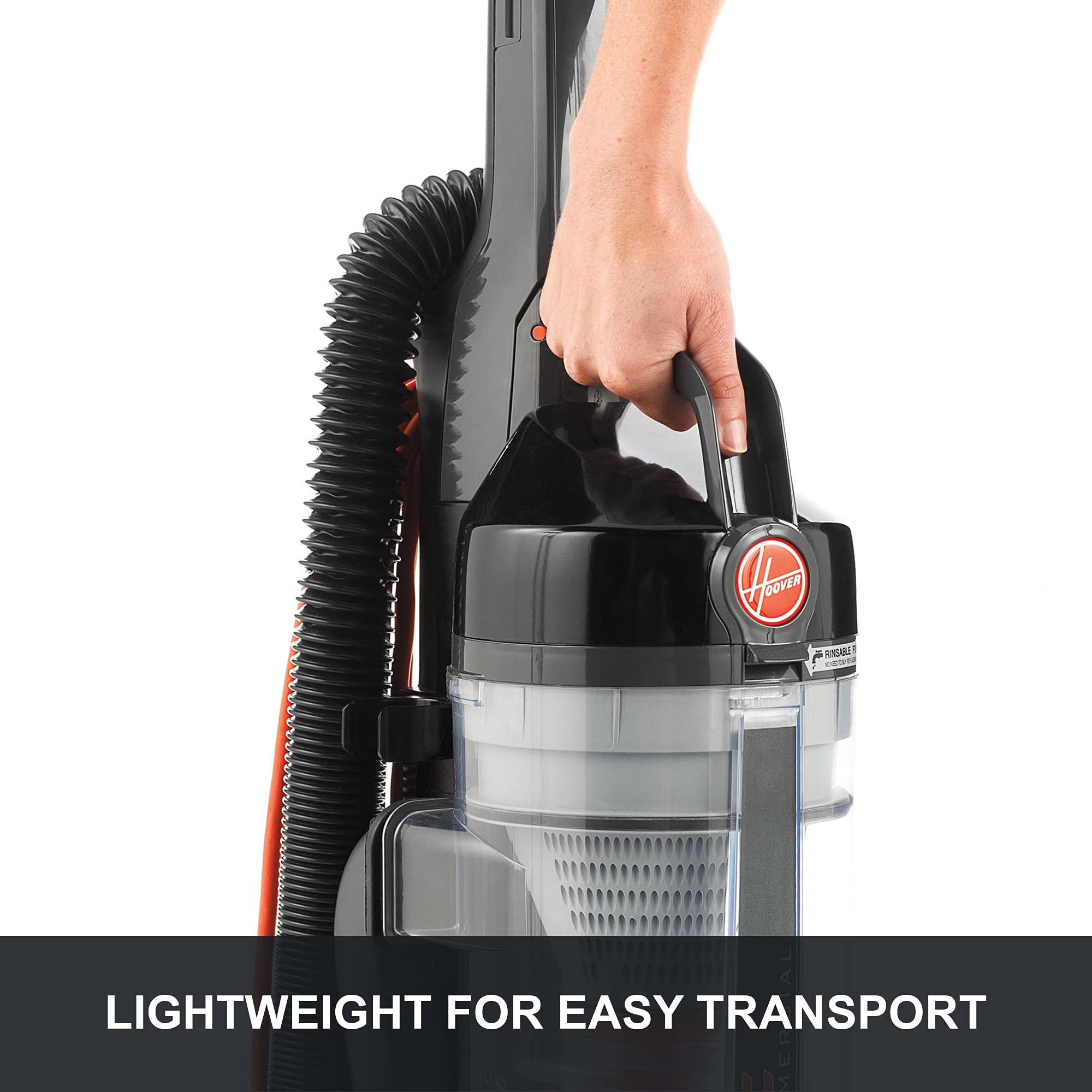 Hoover TaskVac 35-foot cord extending reach across large spaces