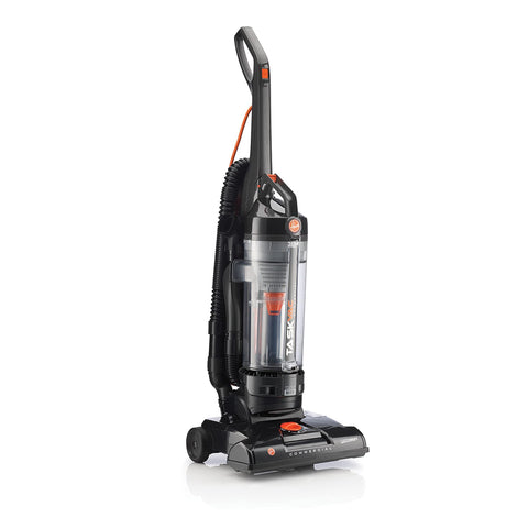 Hoover TaskVac bagless upright showing compact design for easy storage and cleaning