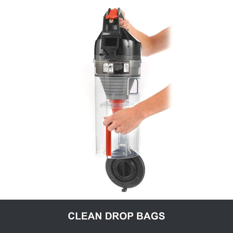 Hoover TaskVac HEPA filter captures fine dust for cleaner indoor air