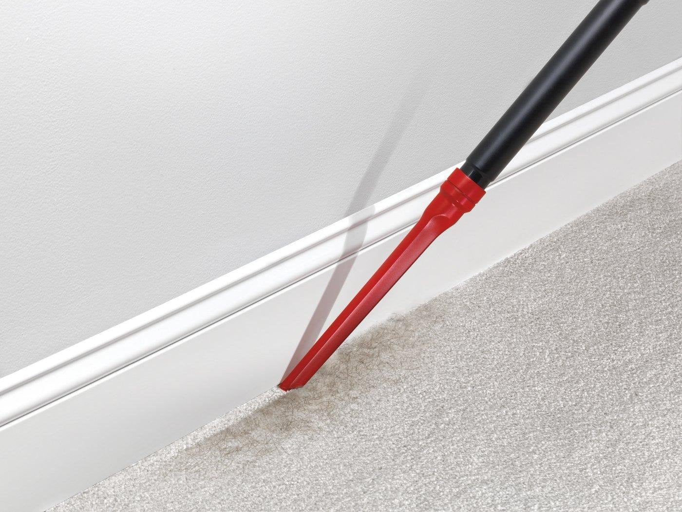 Hoover HEPA media filter traps dust and pollen for cleaner air.