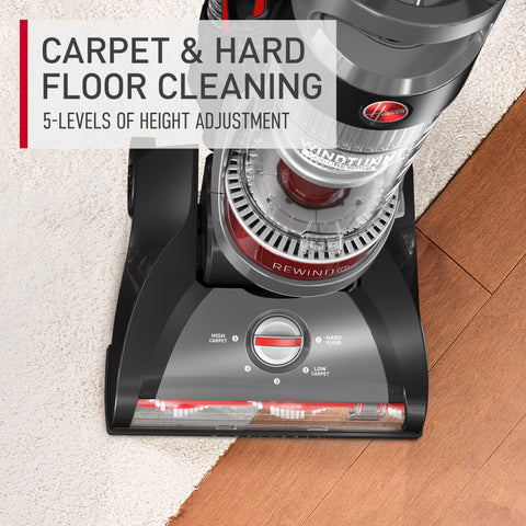 Hoover WindTunnel Pro 5-height adjustment for versatile floor cleaning