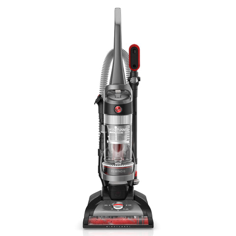 Hoover WindTunnel Cord Rewind Pro front view, ideal for carpet and hard floor cleaning