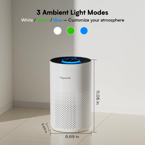 Hopmirth Upgraded Air Purifier filter reminder feature for maintenance.
