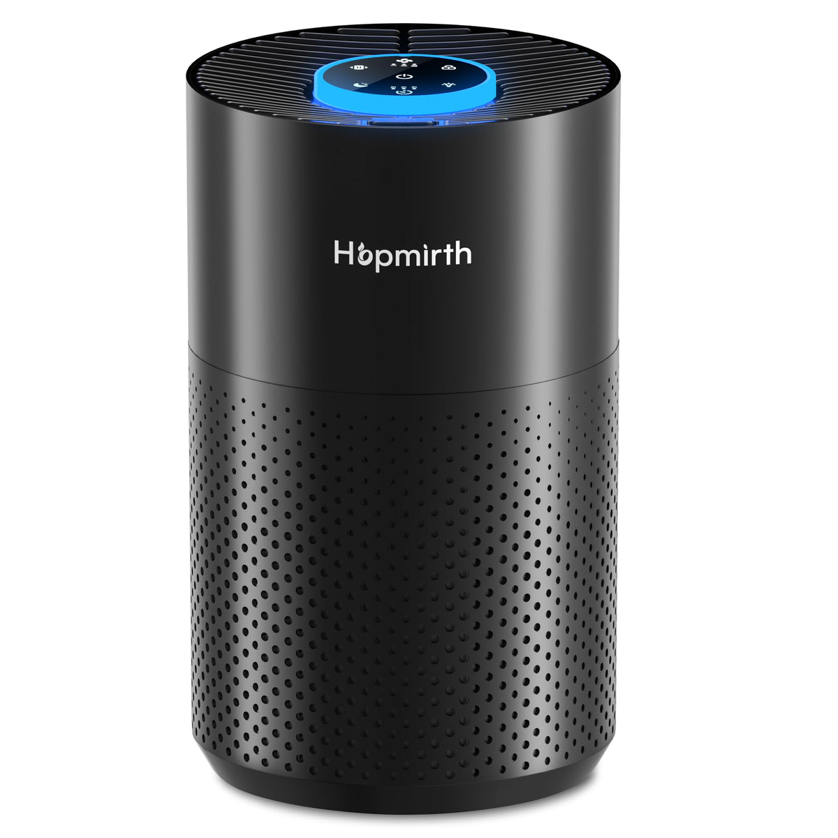 Hopmirth upgraded air purifier front view, modern design for clean air at home