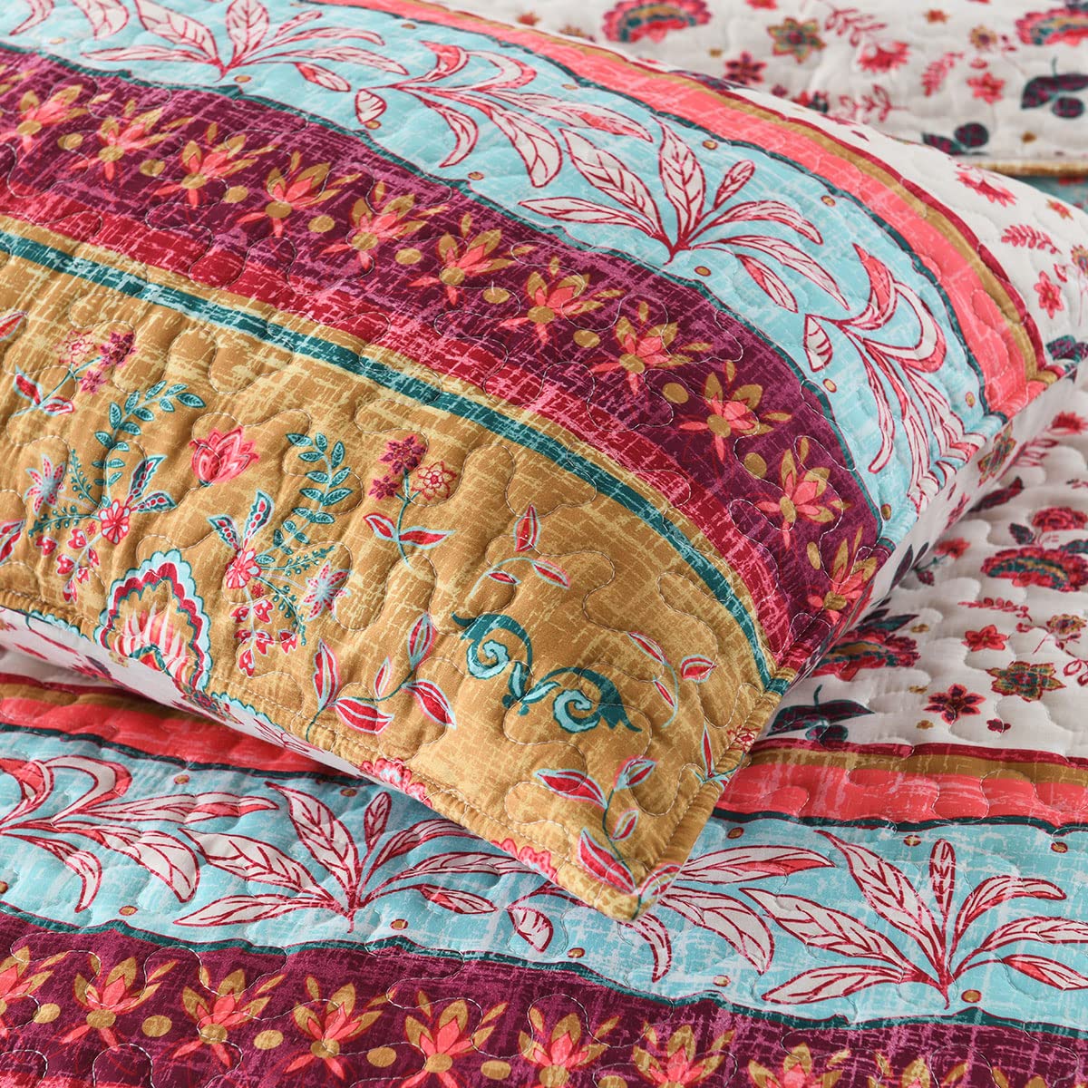 HORIMOTE HOME bed setup featuring two pillow shams for coordinated decor.