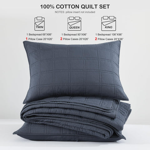 HORIMOTE HOME denim blue quilt bedroom setup showcases versatile styling.