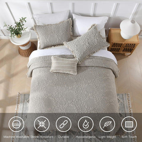 HORIMOTE HOME elegant flower design with ruffles adds romantic charm to bedding