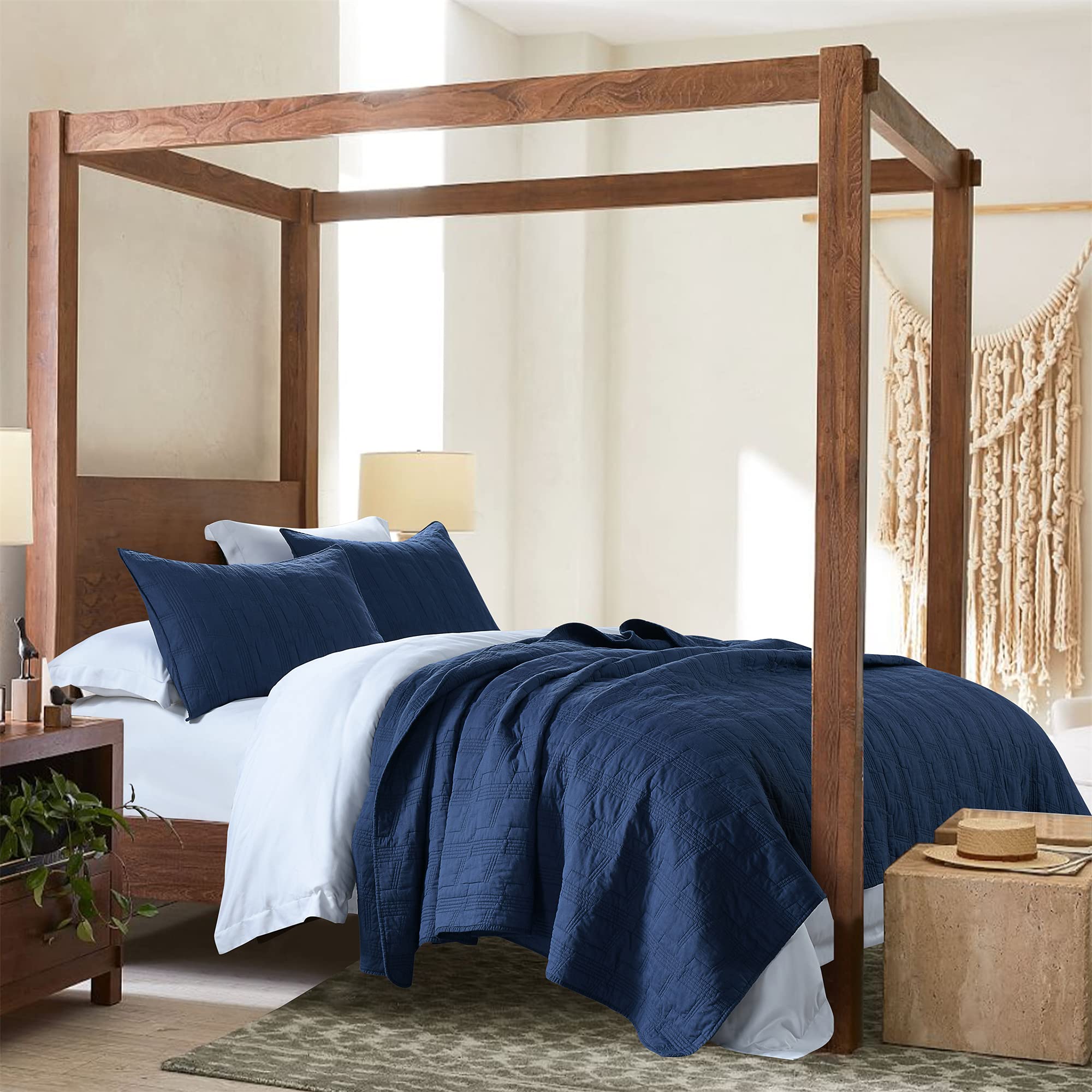 Enzyme-washed HORIMOTE HOME cotton quilt feels softer after washing