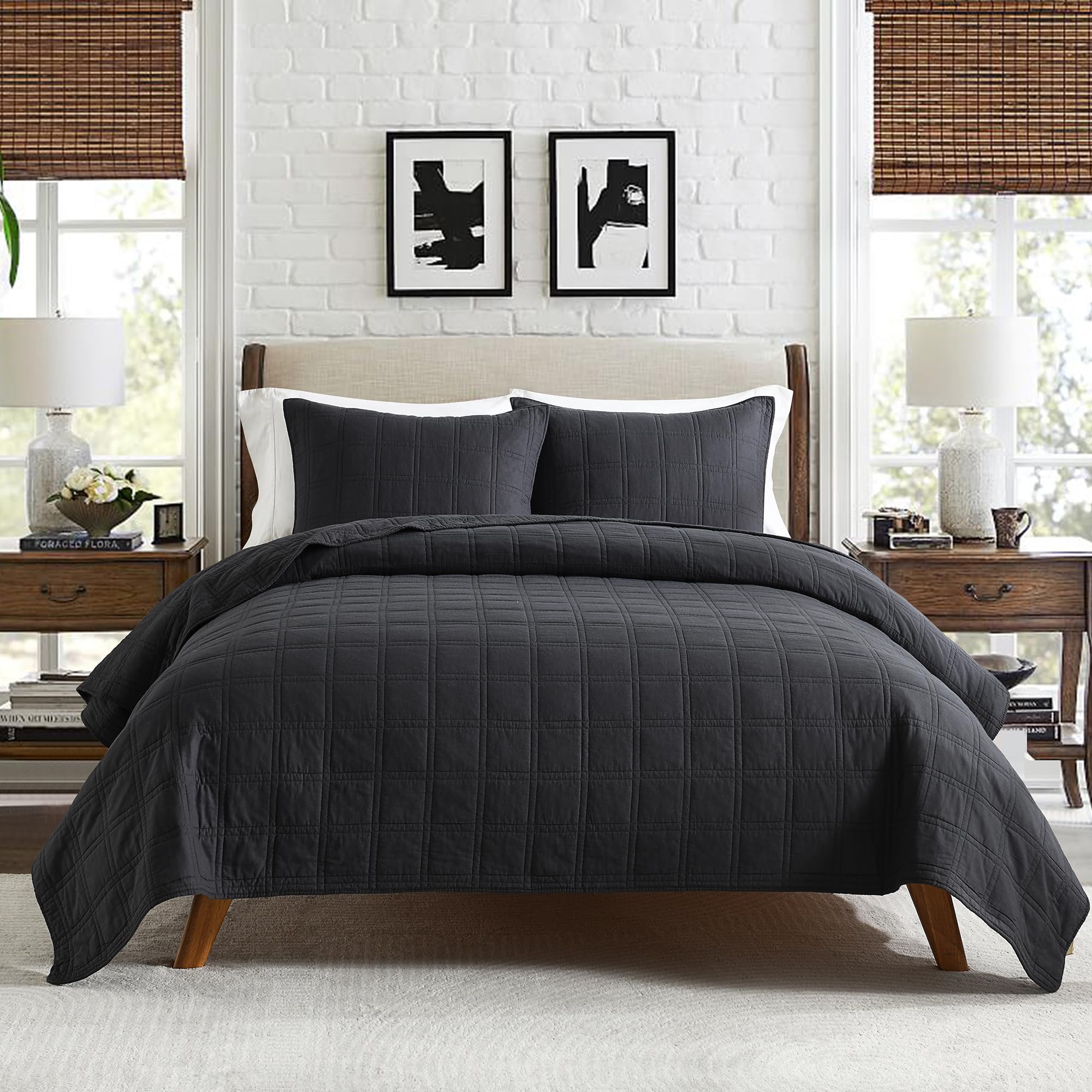 HORIMOTE HOME pillow shams 20x26 charcoal complete coordinated look.
