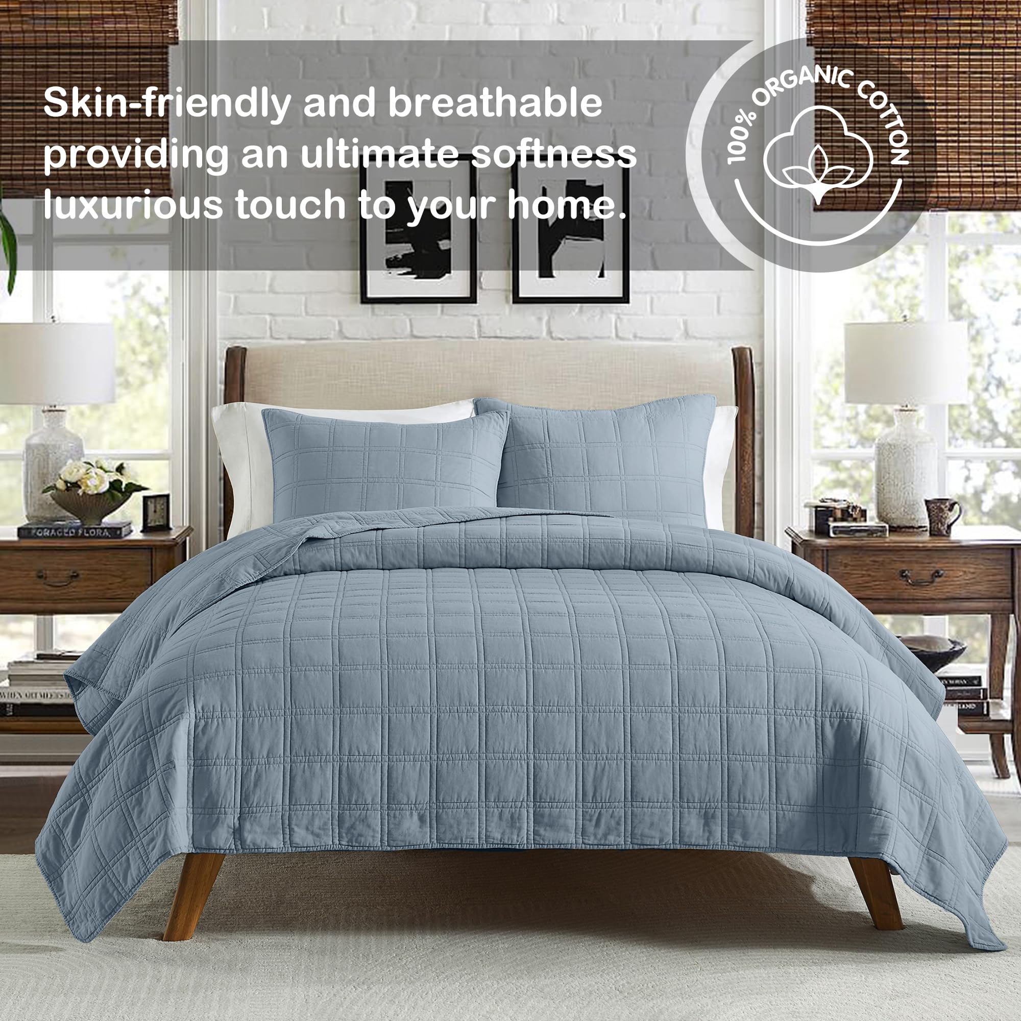 HORIMOTE HOME pre-washed softness provides comfortable touch with wrinkle resistance.