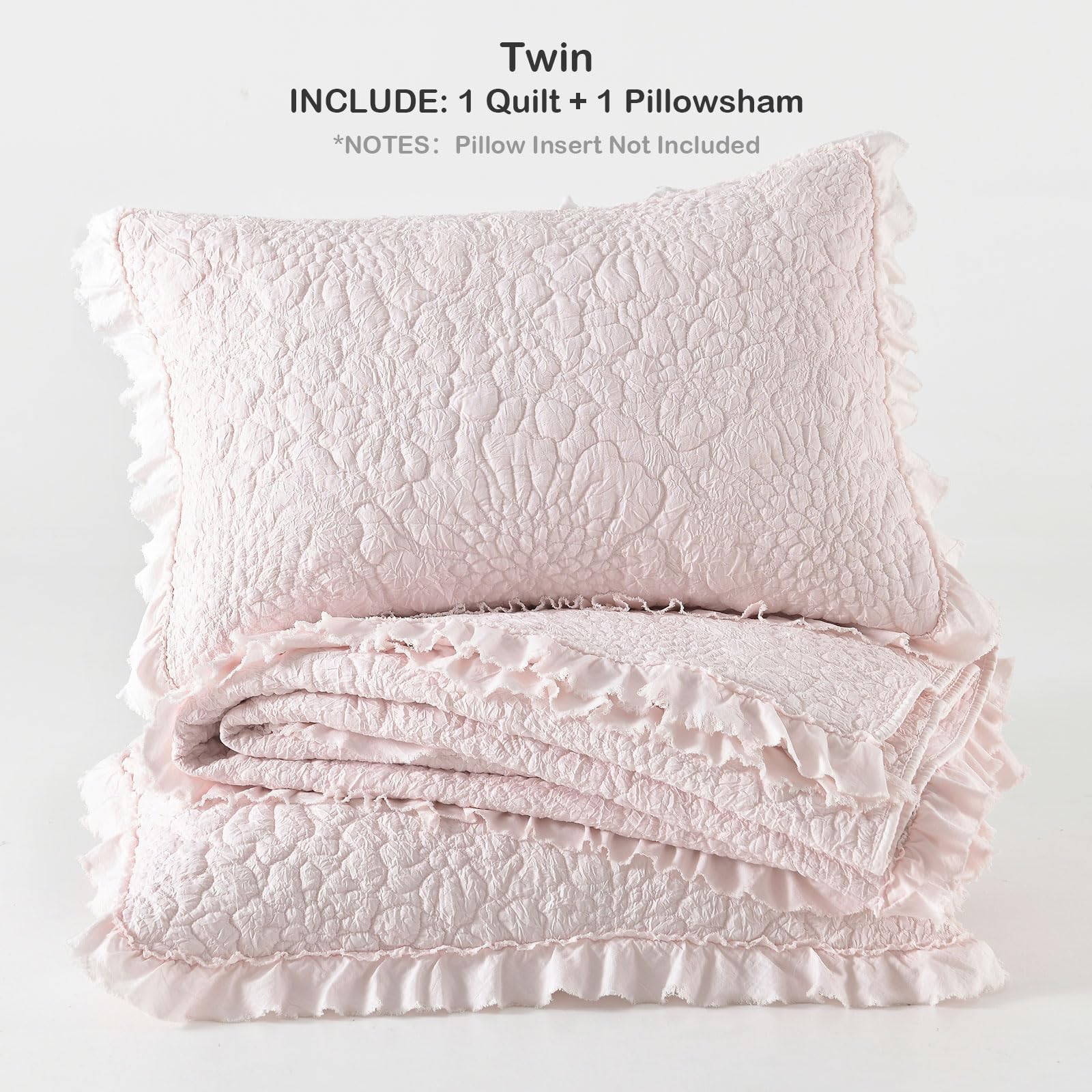 HORIMOTE HOME twin size bedspread measures 68 by 86 inches for versatile beds.