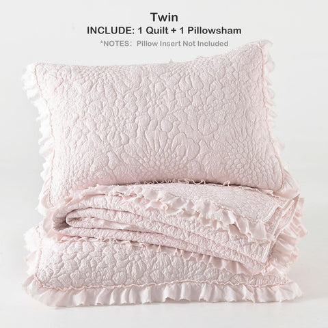 HORIMOTE HOME twin size bedspread measures 68 by 86 inches for versatile beds.