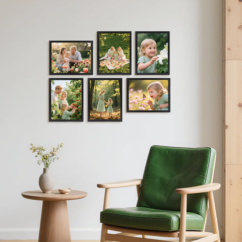 Horlimer 8.5x11 frame set 12 plexiglass front protects photos.