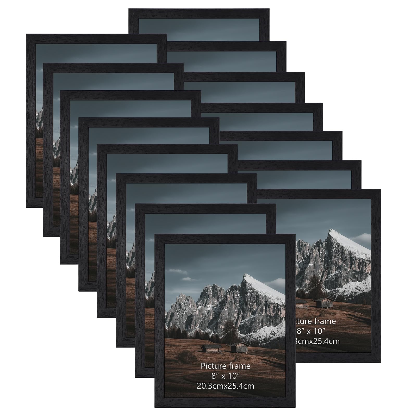 HORLIMER 8x10 picture frame set of 15 for versatile wall or desk display