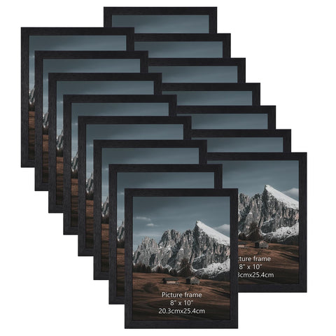 HORLIMER 8x10 picture frame set of 15 for versatile wall or desk display