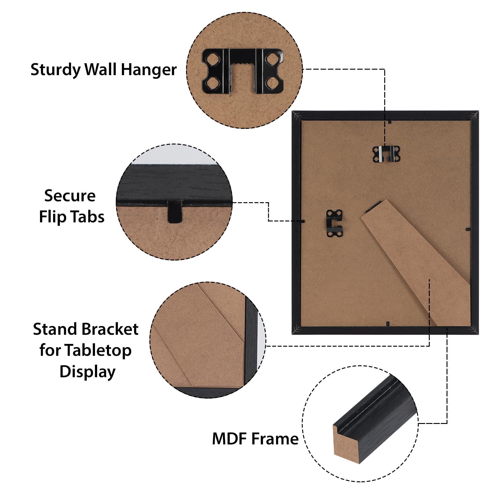 HORLIMER two-way display frame for horizontal or vertical setup.