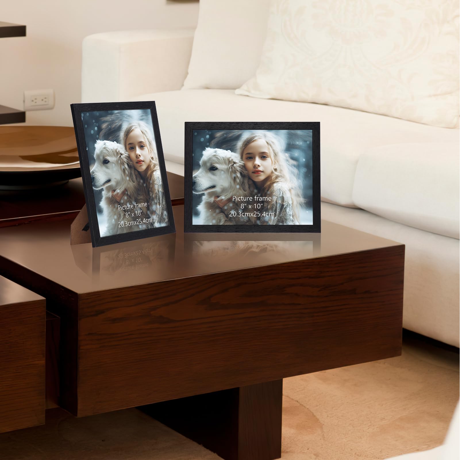 HORLIMER frame with four back tabs for easy photo loading