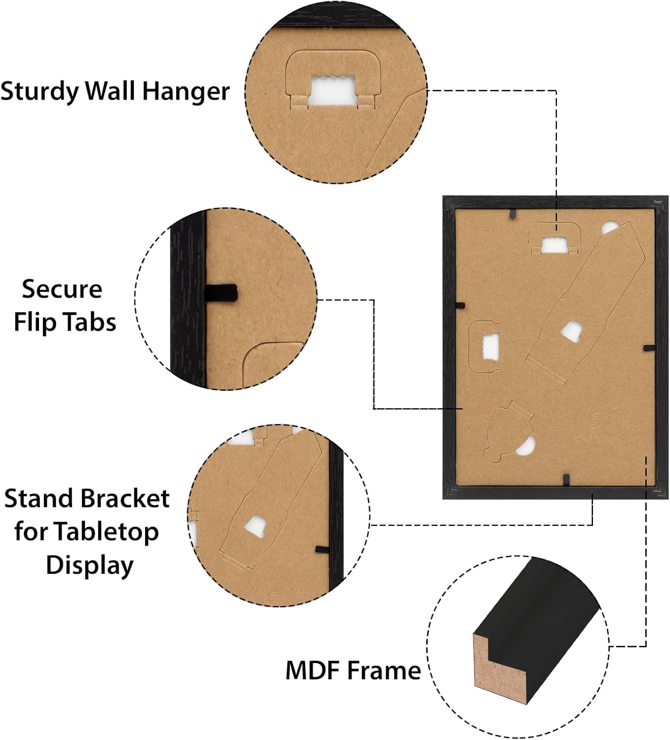 HORLIMER frame with two‑way kickstand and hanger for flexible placement