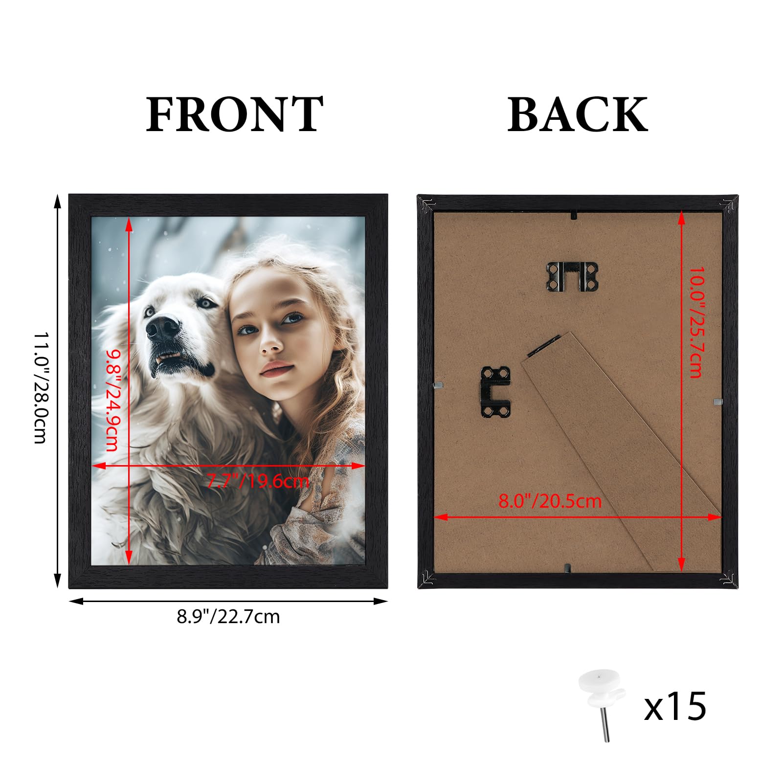 HORLIMER frames support wall or tabletop display for flexible décor