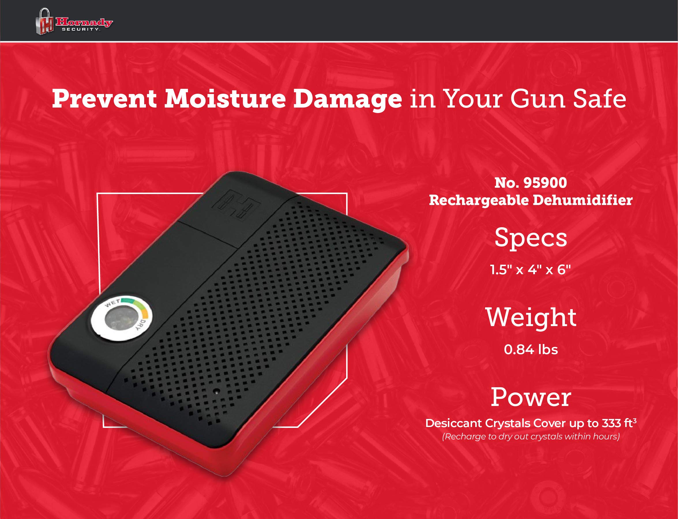 Hornady 95900 compact dimensions 1-5h-4w-6d for tight spaces