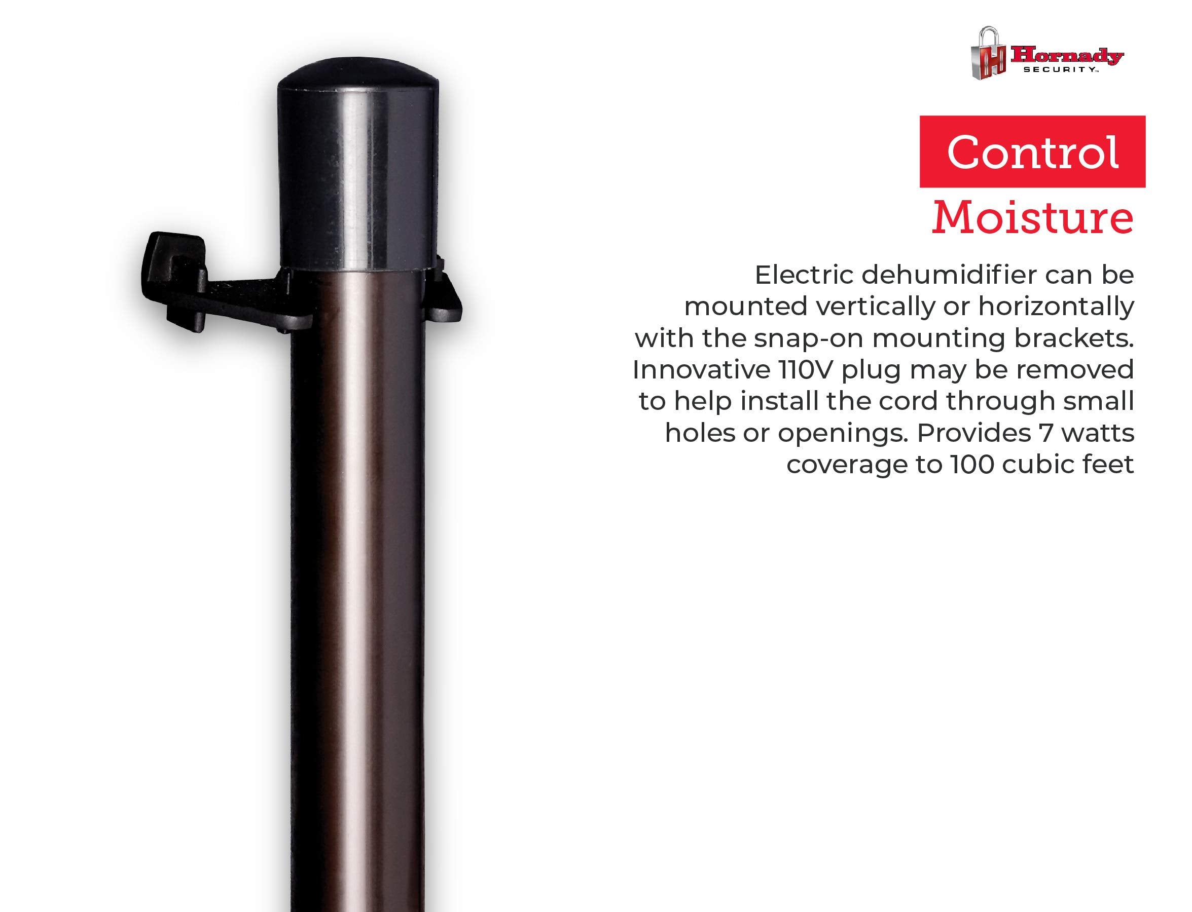 Hornady 95903 dehumidifier rod 12-inch dimensions for safe fit