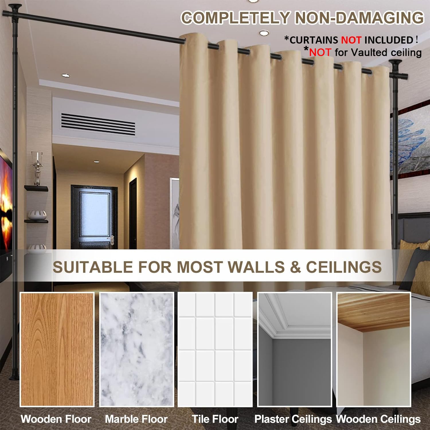 Horse Secret ideal for dorms and apartments as a temporary room divider.