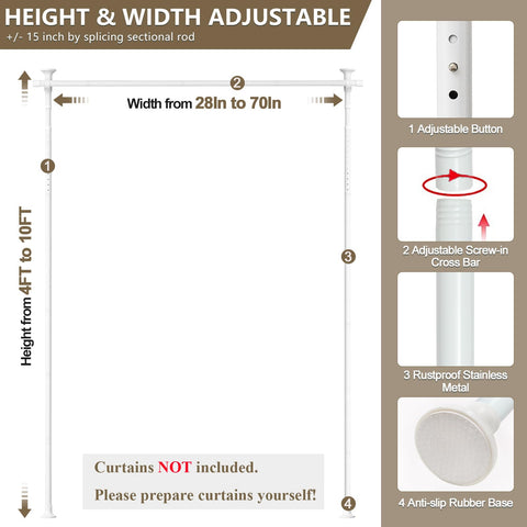 HORSE SECRET height-adjustable design from 4 to 10 feet for flexible spaces.