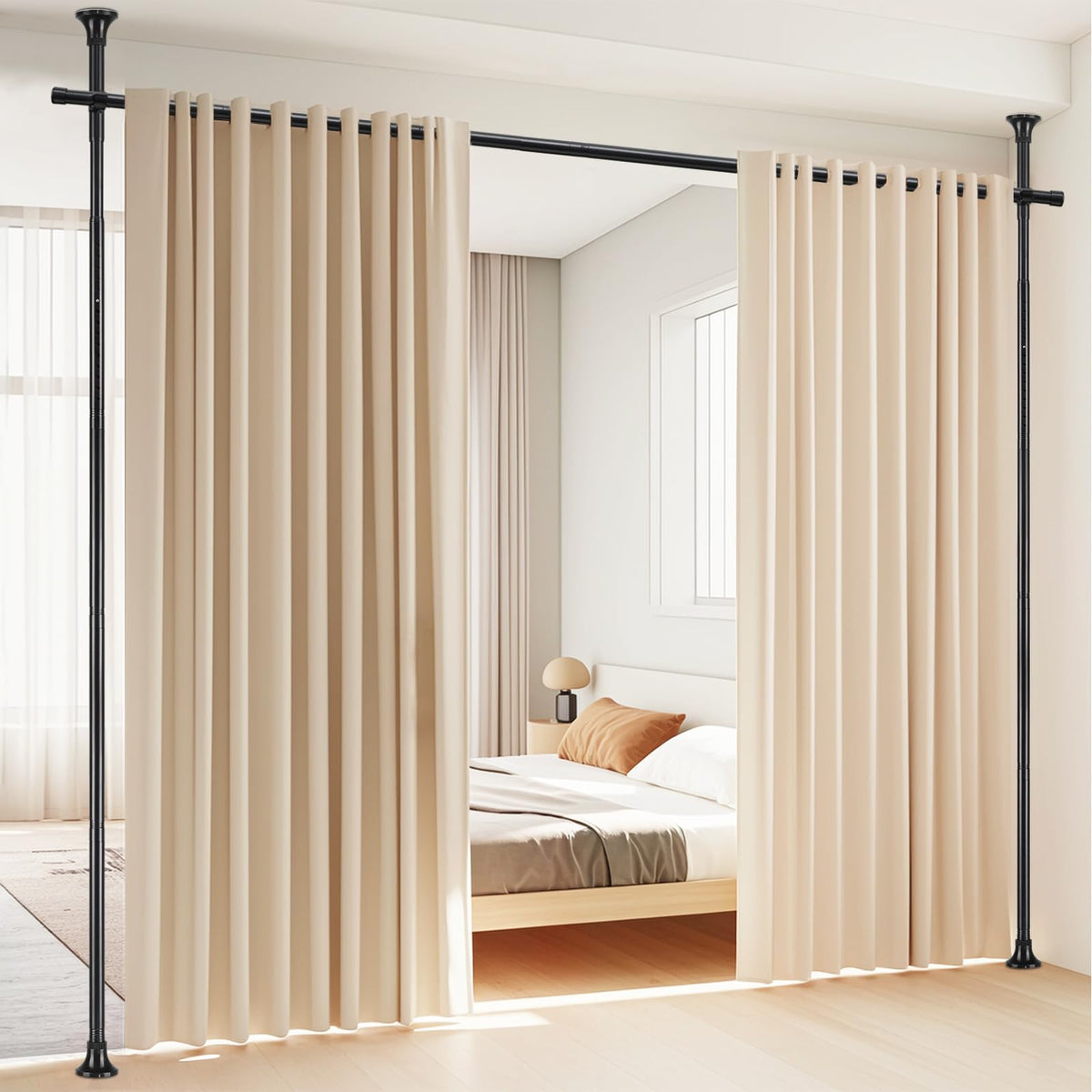 Horse Secret room divider wall stand provides instant privacy without damaging walls.