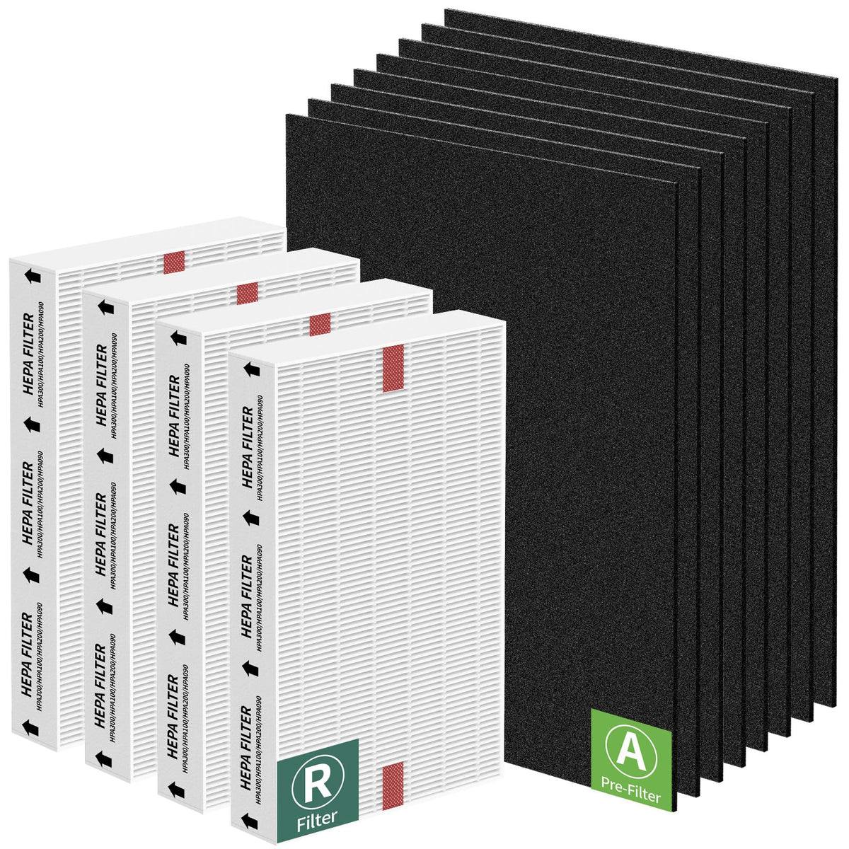 Horserdy HPA200 replacement filters set improves air quality in Honeywell purifiers.