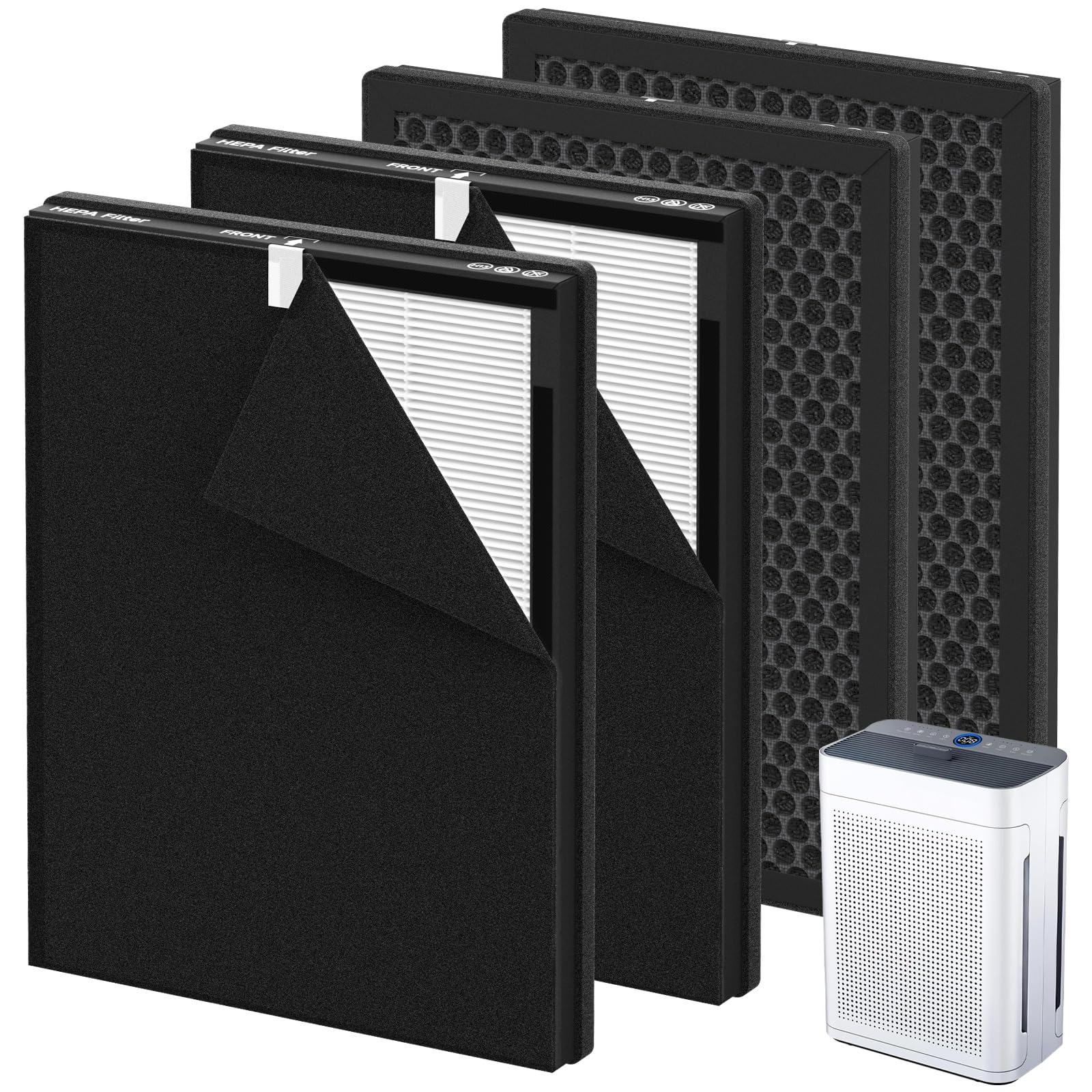 Horserdy LUNINO K2 front view filter, showcasing compact design for home use.