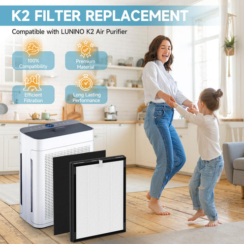 Horserdy LUNINO K2 packaging, ready to replace your air purifier intake.