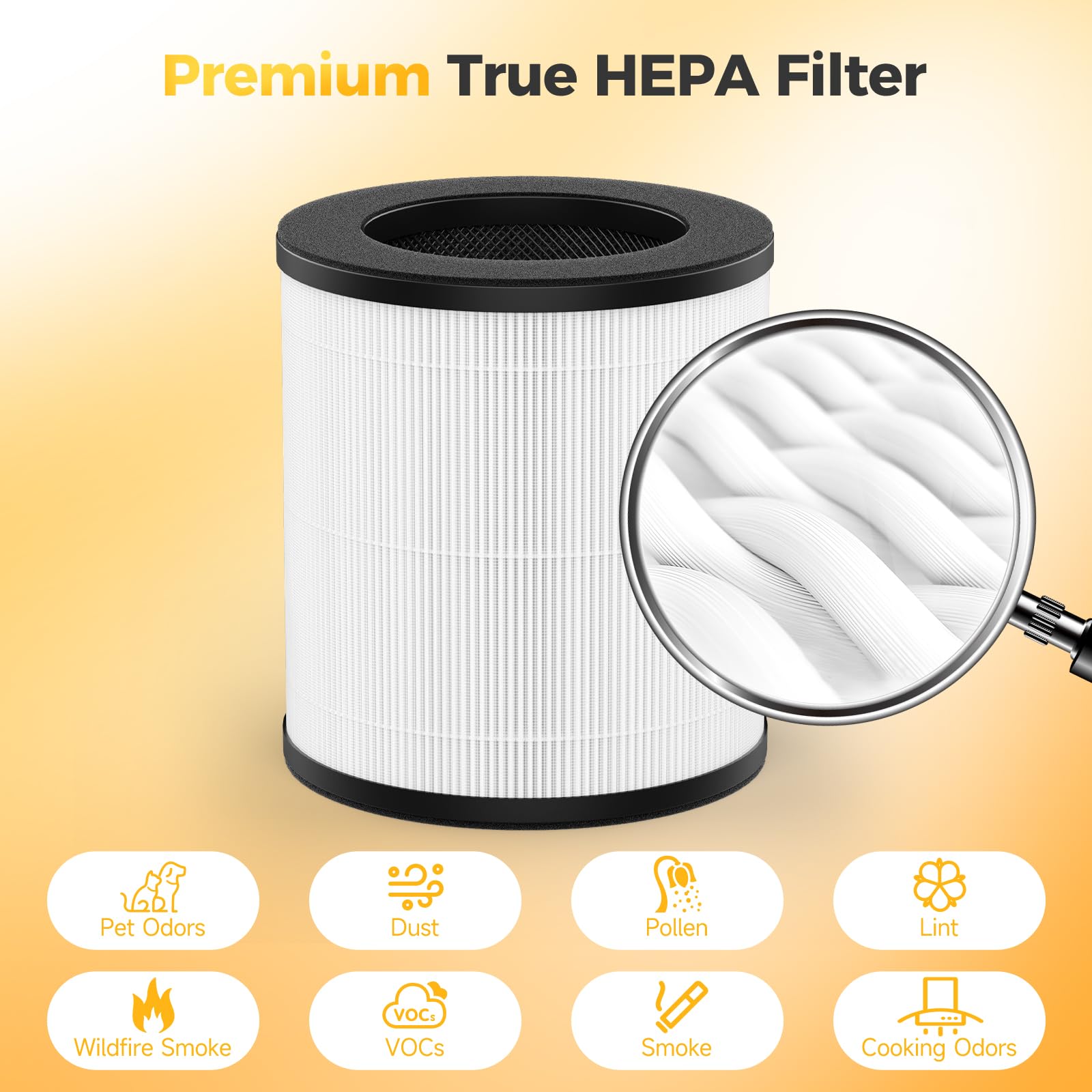 Horserdy pre-filter extends filter life by catching initial particles.