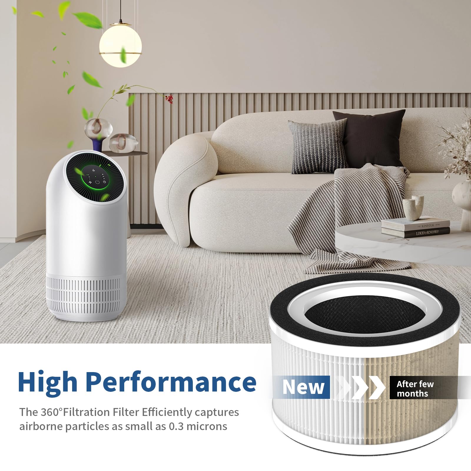 Horserdy True HEPA filter replacement helps improve indoor air quality in living spaces.