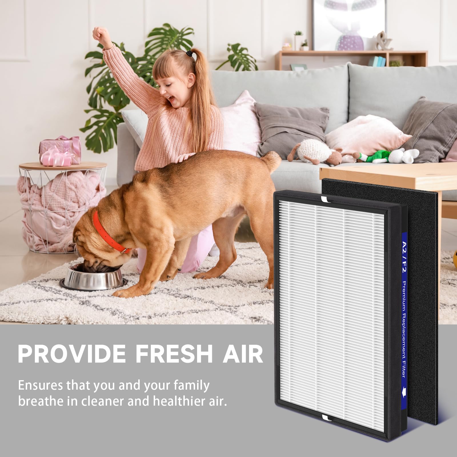 Horserdy value pack includes two HEPA and two carbon pre-filters for ongoing purification