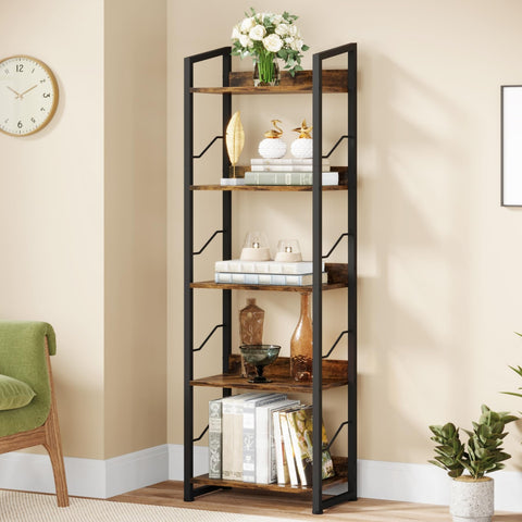 Hosfais sturdy metal frame with adjustable feet for stability.