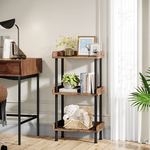 Hosfais Bookshelf top-shelf view shows space-saving organization