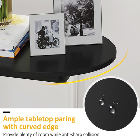 Hosfais modern end table easy assembly for quick setup
