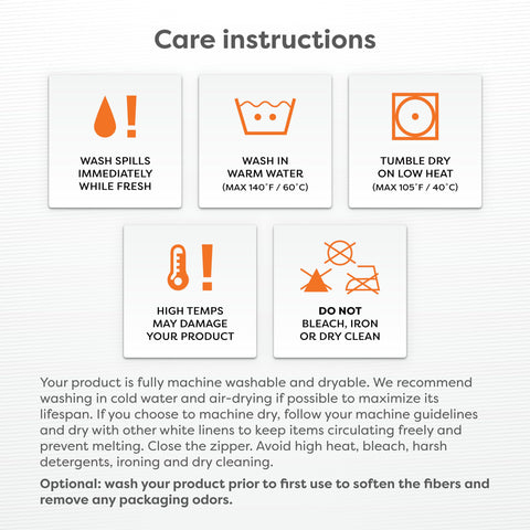 HOSPITOLOGY PRODUCTS machine washable encasement for easy cleaning.