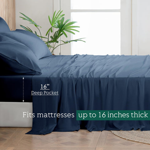 HOT SLEEPER SHEETS bamboo rayon weave feels silky soft and breathable for comfort.