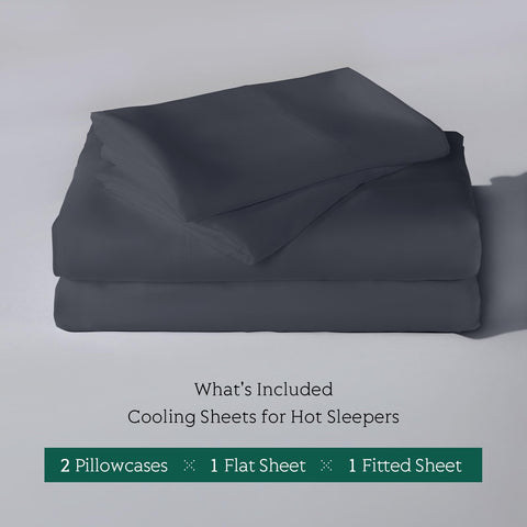 Hot Sleeper Sheets on a cozy bed demonstrate breathable, temperature-regulated comfort.